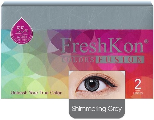 FreshKon Colors Fusion color contact lens - Shimmering Grey